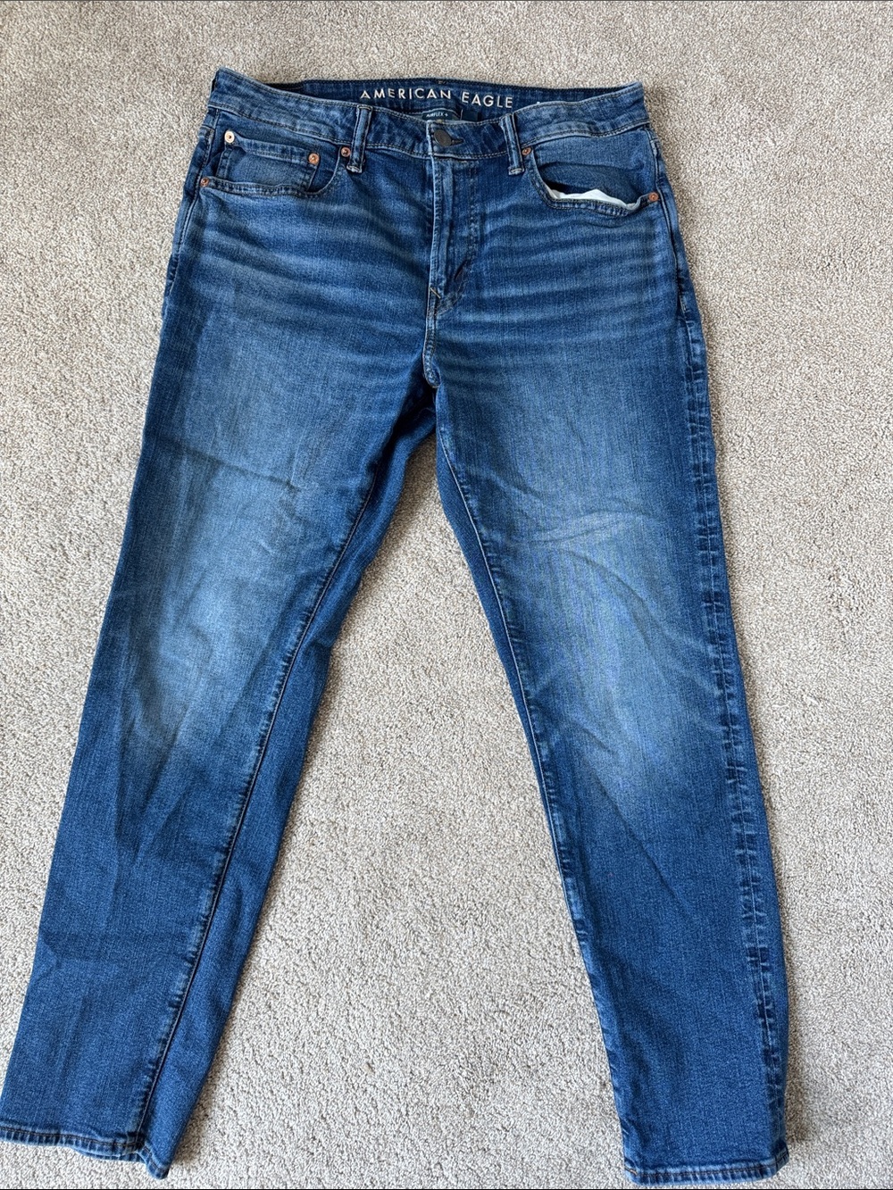 American Eagle Outfitters Dark Blue Slim Straight Jeans